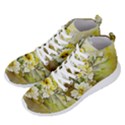 Watercolor Yellow And-white Flower Background Men s Lightweight High Top Sneakers View2