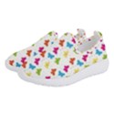 Butterfly Pattern Design Wallpaper Background Women s Slip On Sneakers View2