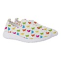 Butterfly Pattern Design Wallpaper Background Women s Slip On Sneakers View3