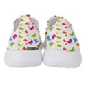Butterfly Pattern Design Wallpaper Background Women s Slip On Sneakers View4