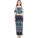 Ai Generated Space Astronaut Universe Moon Earth Draped Sleeveless Chiffon Jumpsuit View1