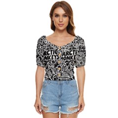 Arctic Monkeys Digital Wallpaper Pattern No People Creativity Button Up Blouse