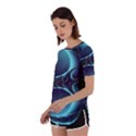 Fractal Abstract Art Artwork Design Wallpaper Perpetual Short Sleeve T-Shirt View2