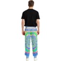 Fractal Geometry Mathematics Gradient Ovals Math Men s Elastic Waist Pants View2