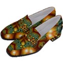 Background Abstract Fractal Annotation Texture Women s Chunky Heel Loafers View2