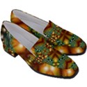 Background Abstract Fractal Annotation Texture Women s Chunky Heel Loafers View3