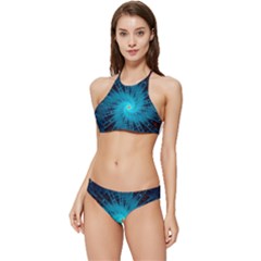 Spiral Stars Fractal Cosmos Explosion Big Bang Banded Triangle Bikini Set