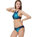 Spiral Stars Fractal Cosmos Explosion Big Bang Banded Triangle Bikini Set View2