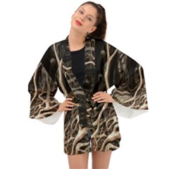 Tree Nature Landscape Forest Long Sleeve Kimono