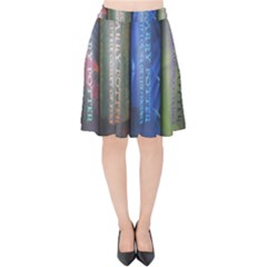 Vintage Collection Book Velvet High Waist Skirt