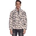 Leaves Plants Poster Drawing Men s Puffer Bubble Jacket Coat View1