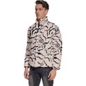 Leaves Plants Poster Drawing Men s Puffer Bubble Jacket Coat View2