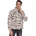 Leaves Plants Poster Drawing Men s Puffer Bubble Jacket Coat View3