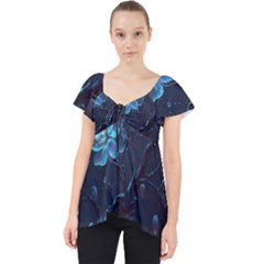 Ai Generated Cherry Blossom Blossoms Art Lace Front Dolly Top