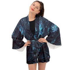 Ai Generated Cherry Blossom Blossoms Art Long Sleeve Kimono