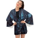 Ai Generated Cherry Blossom Blossoms Art Long Sleeve Kimono View1