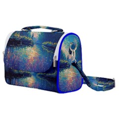 Oil Painting Night Scenery Fantasy Satchel Shoulder Bag