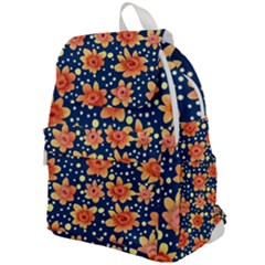 Flowers And Polka Dots Watercolor Top Flap Backpack by GardenOfOphir