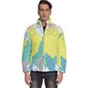 Plants Leaves Border Frame Wallpaper Background Men s Puffer Bubble Jacket Coat View1