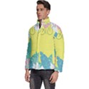 Plants Leaves Border Frame Wallpaper Background Men s Puffer Bubble Jacket Coat View2
