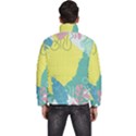 Plants Leaves Border Frame Wallpaper Background Men s Puffer Bubble Jacket Coat View4