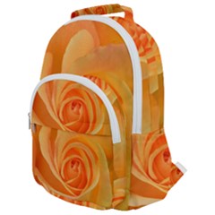 Flower Plant Rose Nature Garden Orange Macro Rounded Multi Pocket Backpack