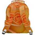 Flower Plant Rose Nature Garden Orange Macro Rounded Multi Pocket Backpack View3