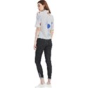 Computer Network Technology Digital Science Fiction Frill Neck Blouse View2