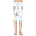 Art Pattern Design Wallpaper Background Print Kids  Capri Leggings  View1