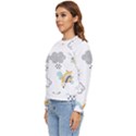 Art Pattern Design Wallpaper Background Print Women s Long Sleeve Raglan Tee View2