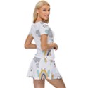 Art Pattern Design Wallpaper Background Print Women s Sports Wear Set View3