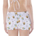 Bee Art Pattern Design Wallpaper Background Print Boyleg Bikini Wrap Bottoms View2