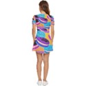 Cookies Chocolate Cookies Sweets Snacks Baked Goods Food V-Neck High Waist Chiffon Mini Dress View4