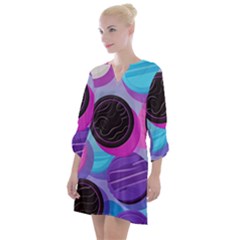 Cookies Chocolate Cookies Sweets Snacks Baked Goods Open Neck Shift Dress