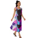Cookies Chocolate Cookies Sweets Snacks Baked Goods Square Neckline Tiered Midi Dress View3