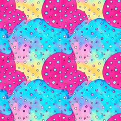 Retro Polka Dots Pattern by GardenOfOphir