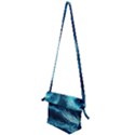 Moonlight High Tide Storm Tsunami Waves Ocean Sea Folding Shoulder Bag View2