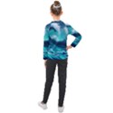 Tsunami Tidal Wave Ocean Waves Sea Nature Water Kids  Long Mesh Tee View2