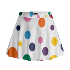 Polka Dot Mini Flare Skirt