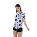 Polka Dot  Svg Asymmetrical Short Sleeve Sports Tee View2
