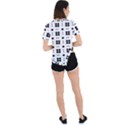 Polka Dot  Svg Asymmetrical Short Sleeve Sports Tee View4