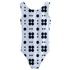 Polka Dot  Svg Kids  Cut-out Back One Piece Swimsuit