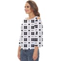 Polka Dot  Svg Cut Out Wide Sleeve Top View2