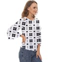 Polka Dot  Svg Cut Out Wide Sleeve Top View3