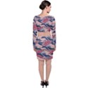 Waves Ocean Sea Water Pattern Rough Seas Top and Skirt Sets View2