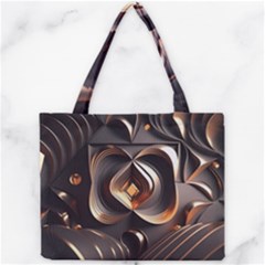 Ai Generated Swirls Space Design Fractal Light 3d Pattern Mini Tote Bag