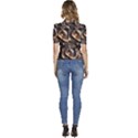 Ai Generated Swirls Space Design Fractal Light 3d Pattern Puffed Short Sleeve Button Up Jacket View4