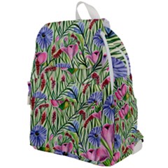 Celestial Watercolor Flower Top Flap Backpack by GardenOfOphir
