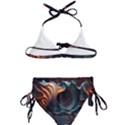 Ai Generated Space Design Fractal Light Motion Kids  Classic Bikini Set View2