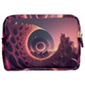 Ai Generated Swirl Space Design Fractal Light 3d Art Make Up Pouch (Medium) View2